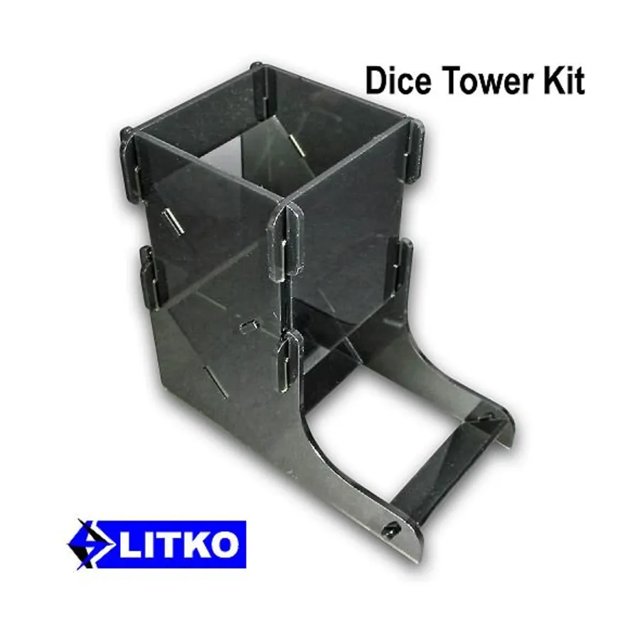 

Полупрозрачная серая башня для игры в кости, Dice Towers (Litko Aerosystems)