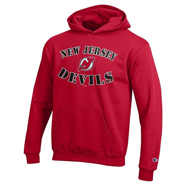 Толстовка Youth red new jersey devils fleece powerblend Champion — фото 3