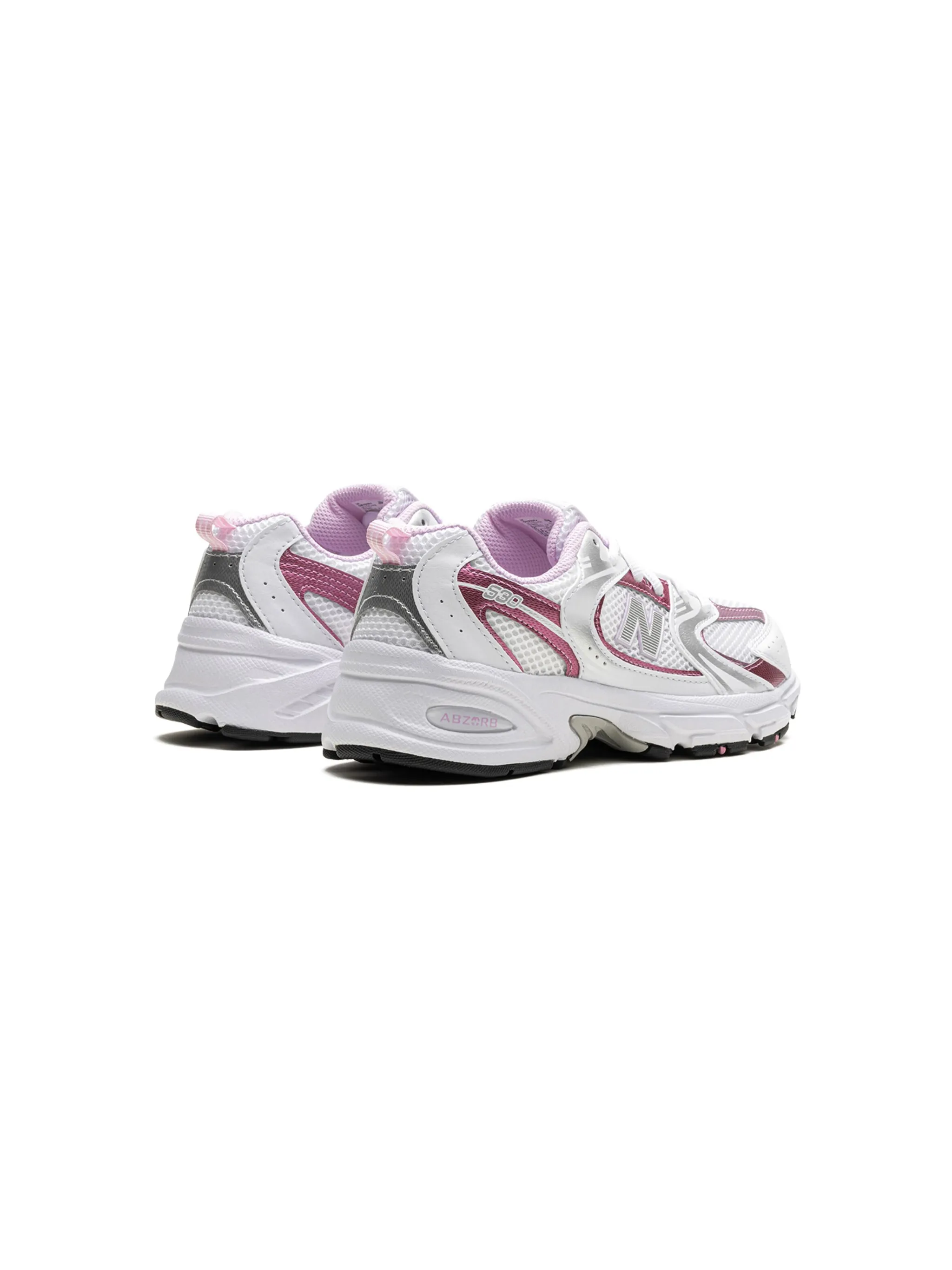 Кроссовки 530 White/Pink Sugar New Balance Kids, белый — фото 3