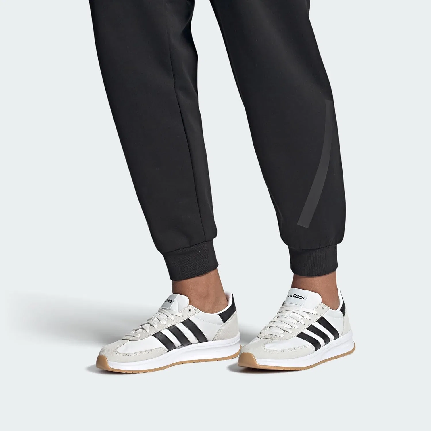 Мужские кроссовки Adidas Run 72, White Black Grey — фото 2