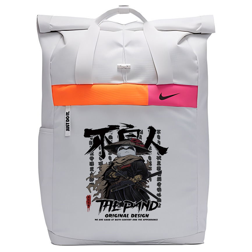 

Nike Тканевый рюкзак унисекс светло-серый, Warrior Panda