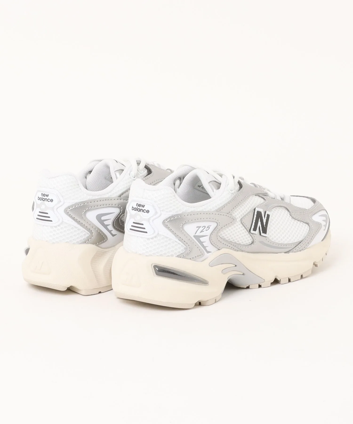 Мужские кроссовки из искусственной кожи и сетки New Balance ML725CG белые — фото 2