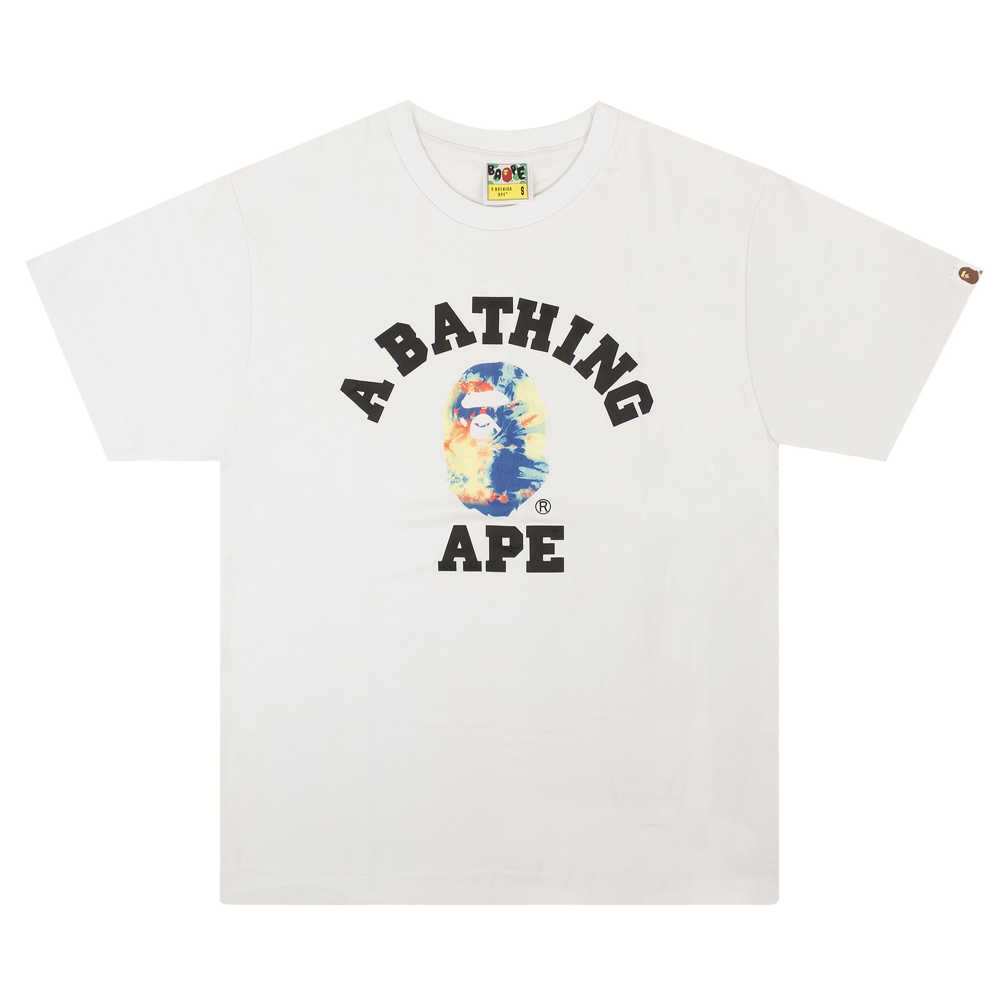 

Футболка BAPE Tie Dye College, Белый/Многоцветный