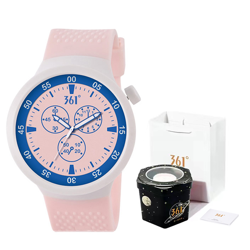 

361° Часы Unisex с электронно-кварцевым механизмом, черный циферблат