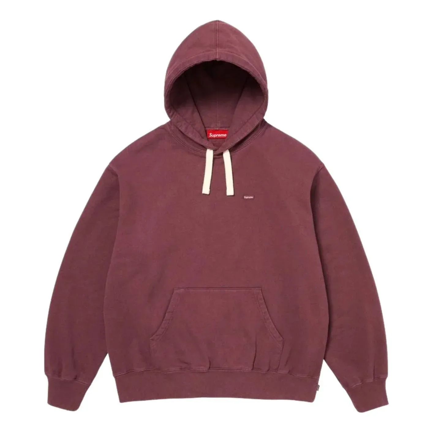 Толстовка Supreme SS26 Small Box Drawcord Hooded Sweatshirt 'Maroon', красный