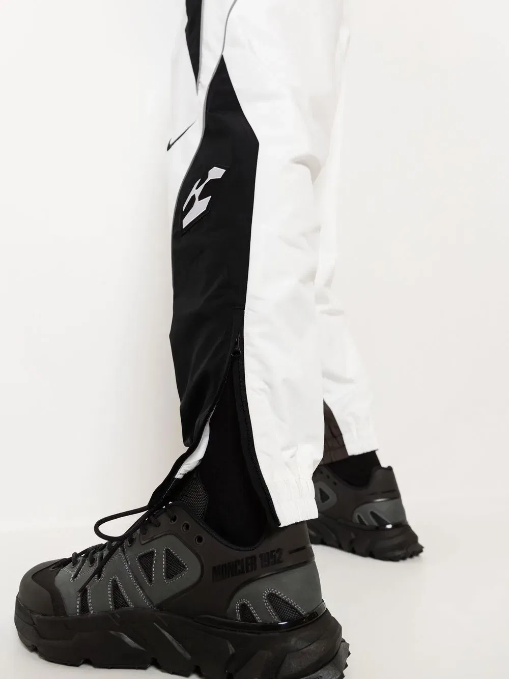 Спортивные брюки с цветовыми блоками и аббревиатурой X Nike, белый — фото 4