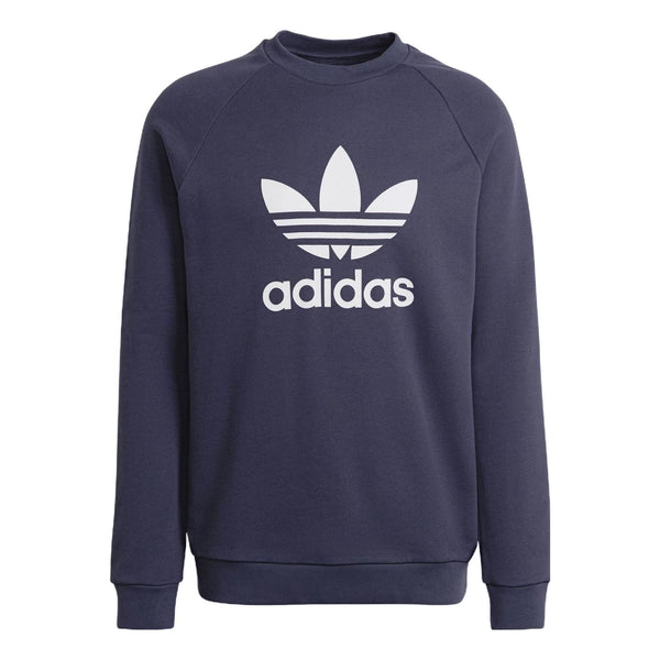 

Толстовка Men's adidas originals Alphabet Large Logo Round Neck Sports Navy Blue, синий