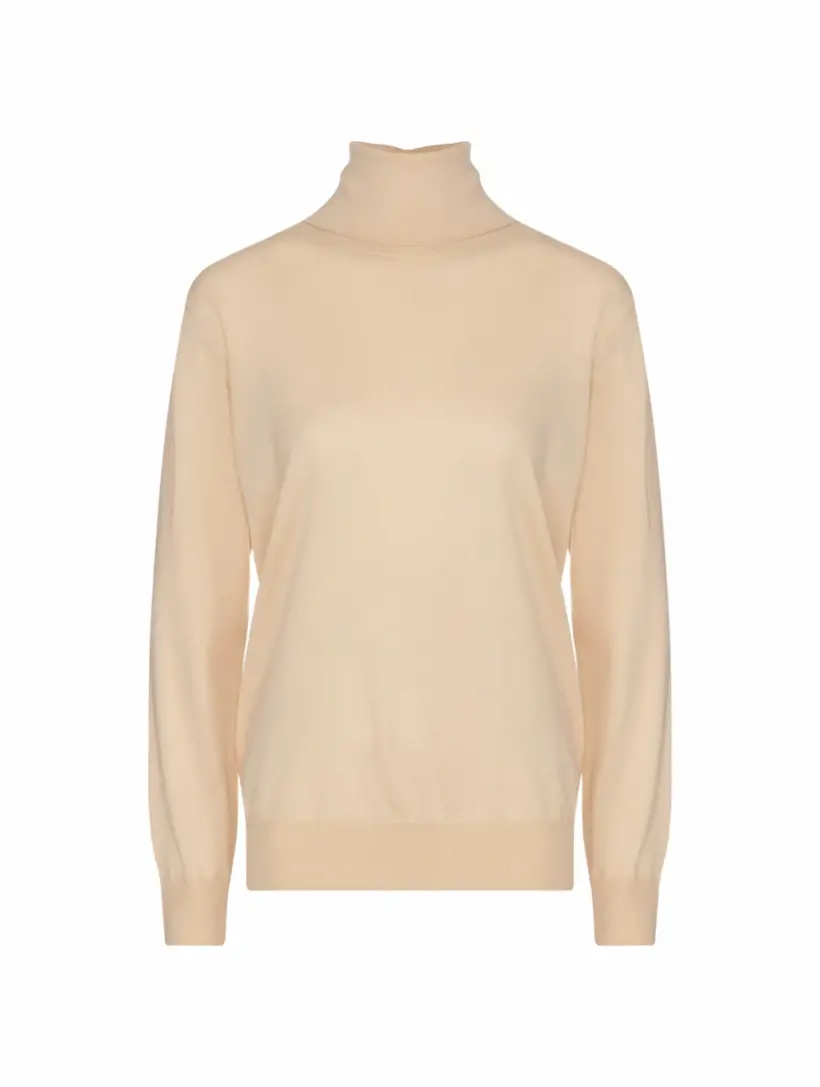 

Шерстяная водолазка Jil Sander, бежевый