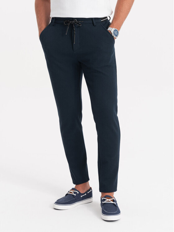 

Брюки из ткани regular fit Ombre, синий