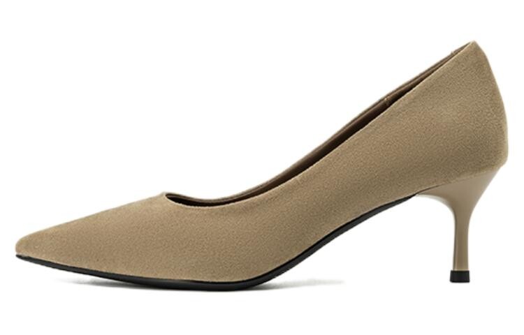 

Туфли на высоком каблуке женские цвета хаки Aokang