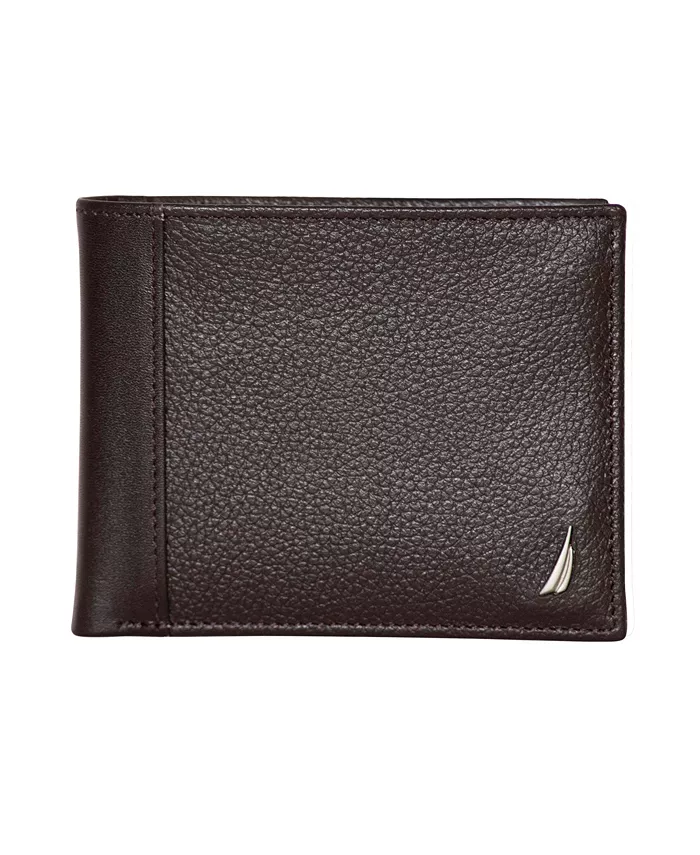 

Мужской кожаный кошелек Bifold Nautica, коричневый