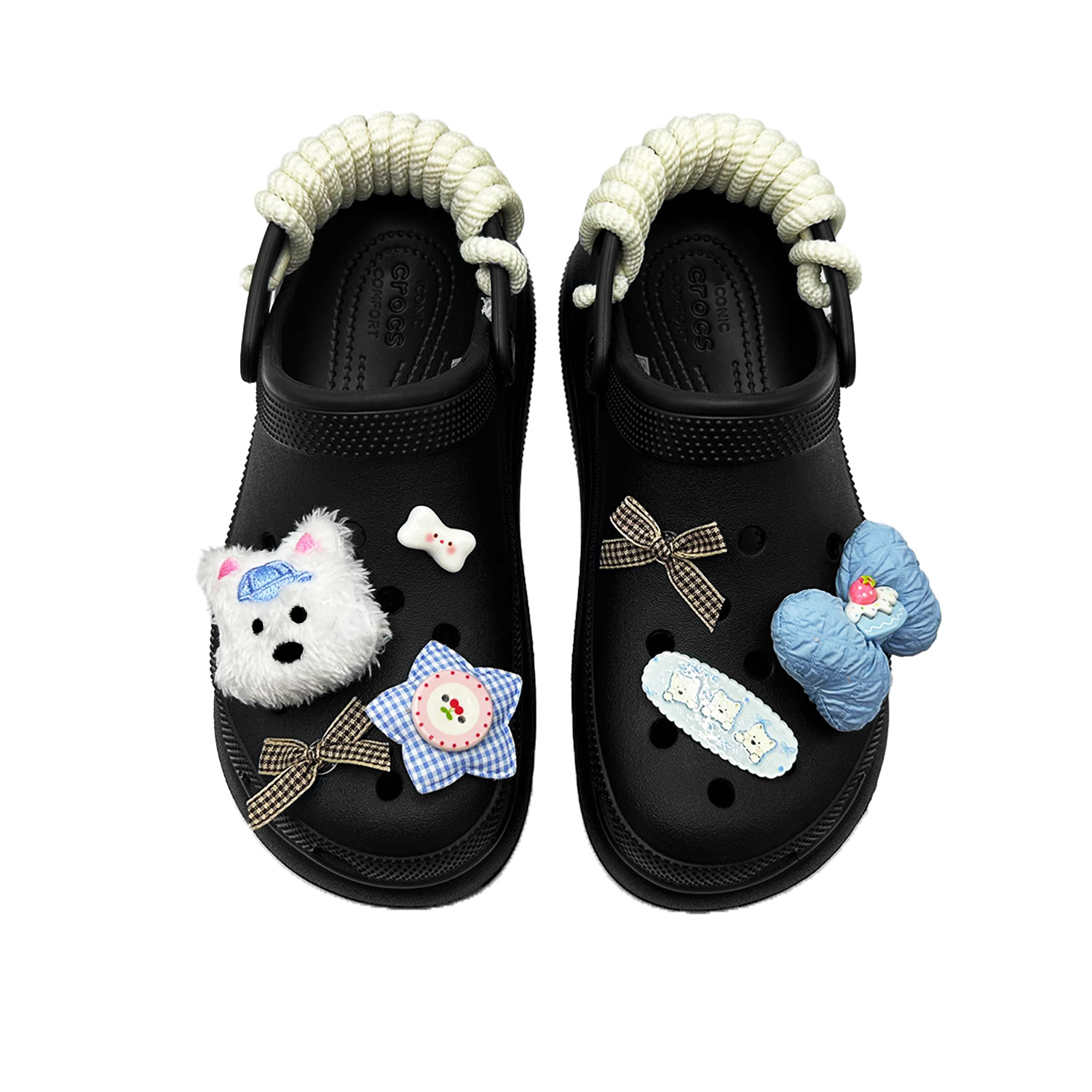 Crocs Классические клоги для женщин черные, цвет Black — фото 4