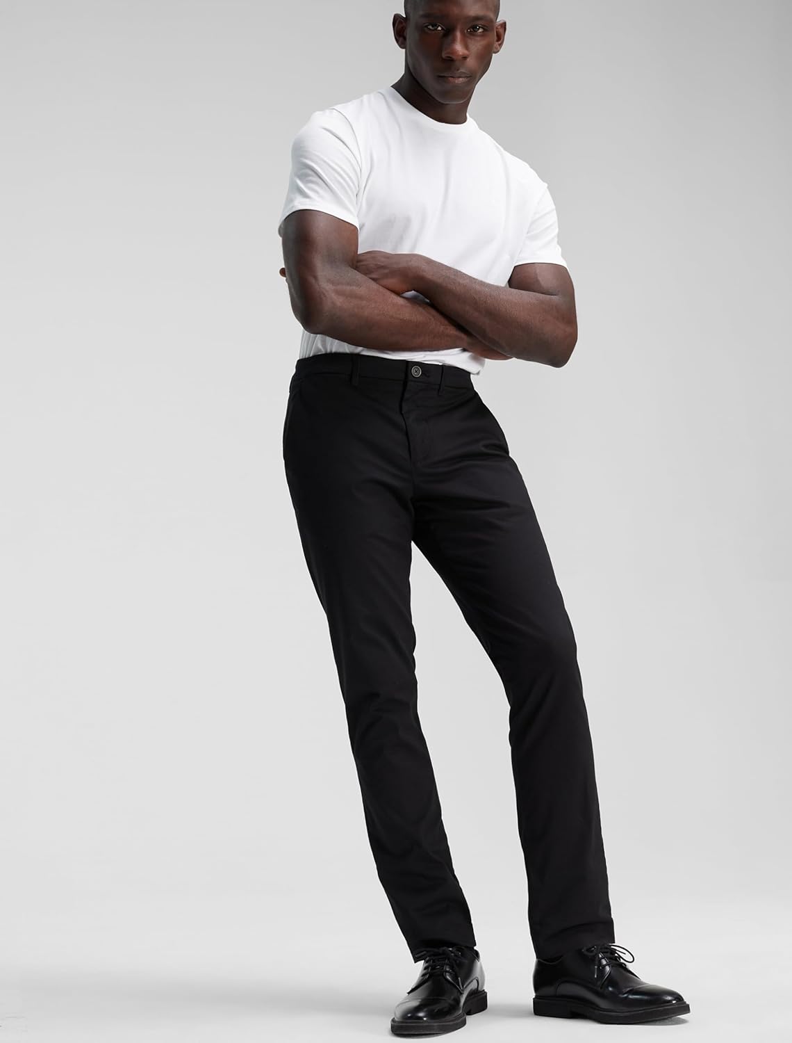 Мужские облегающие брюки-чинос Calvin Klein Infinite Flex, Black — фото 3
