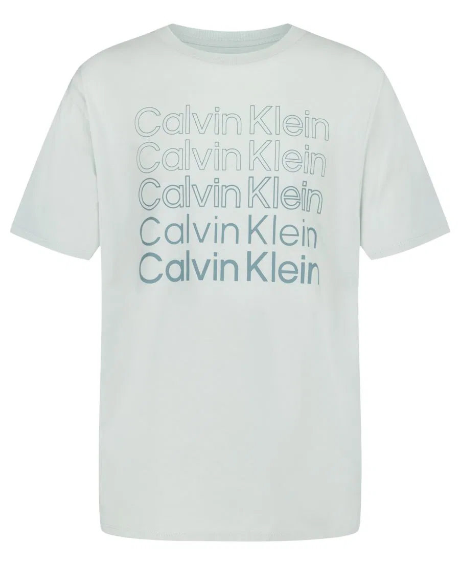 Футболка с коротким рукавом для мальчиков 8-20 уровней Calvin Klein, мятный