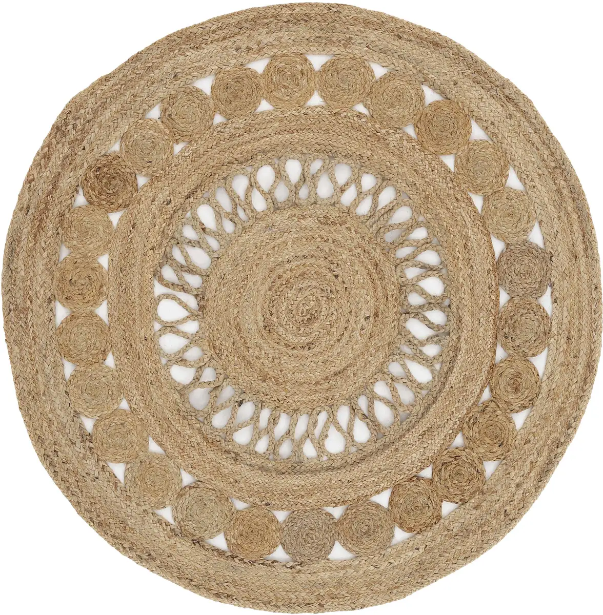 

Коверковер "Джутовый ковер Элла", круглый Carpetfine 60 см, Ø 60 см, цвет natur