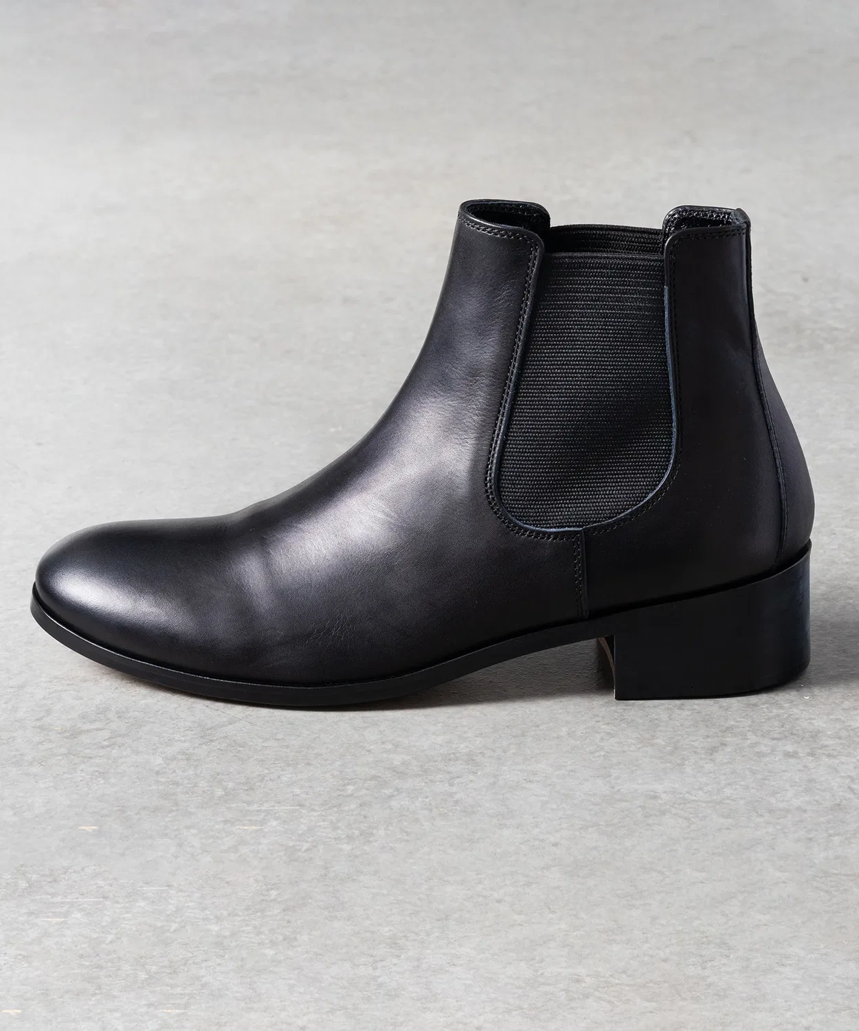 Ботинки кожаные PADRONE BL SIDE GORE BOOTS на молнии, 40, чёрные — фото 2