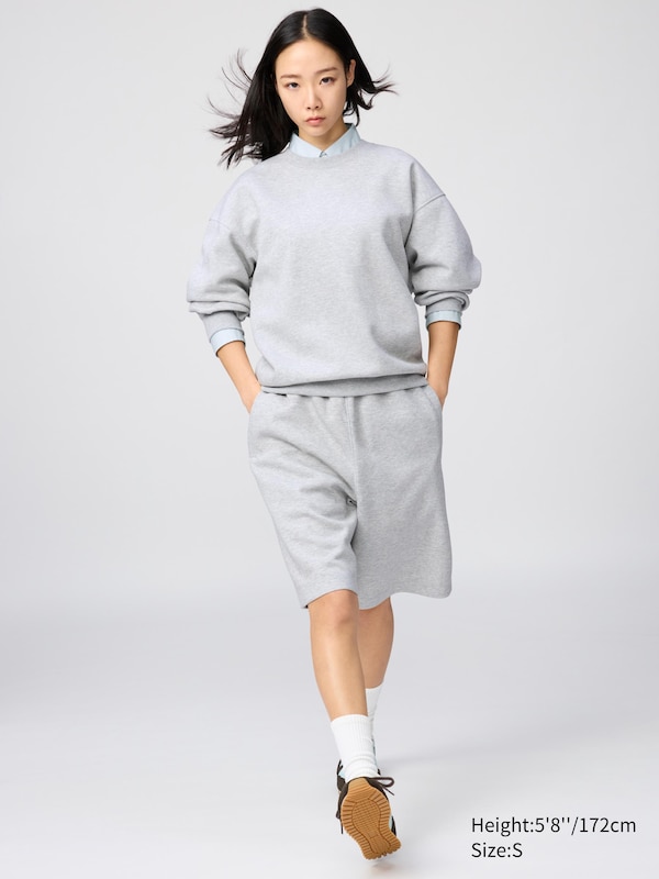 Широкие шорты из футера Uniqlo, 03 grey — фото 3