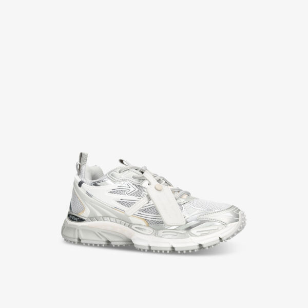 Низкие кроссовки Be right back из сетки и искусственной кожи Off-White C/O Virgil Abloh, серый — фото 3