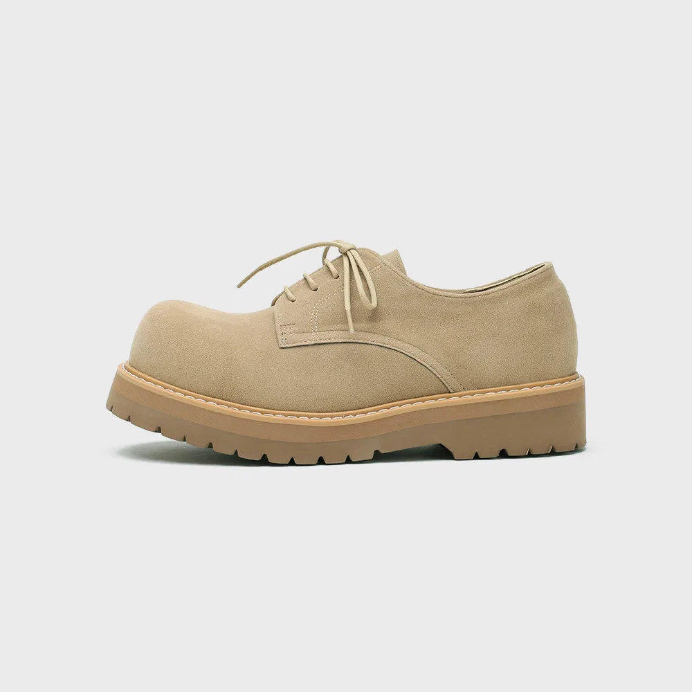 Мужские замшевые дерби Second.A_V2 Balloon Toe Casual песочные от Firenze.A — фото 4