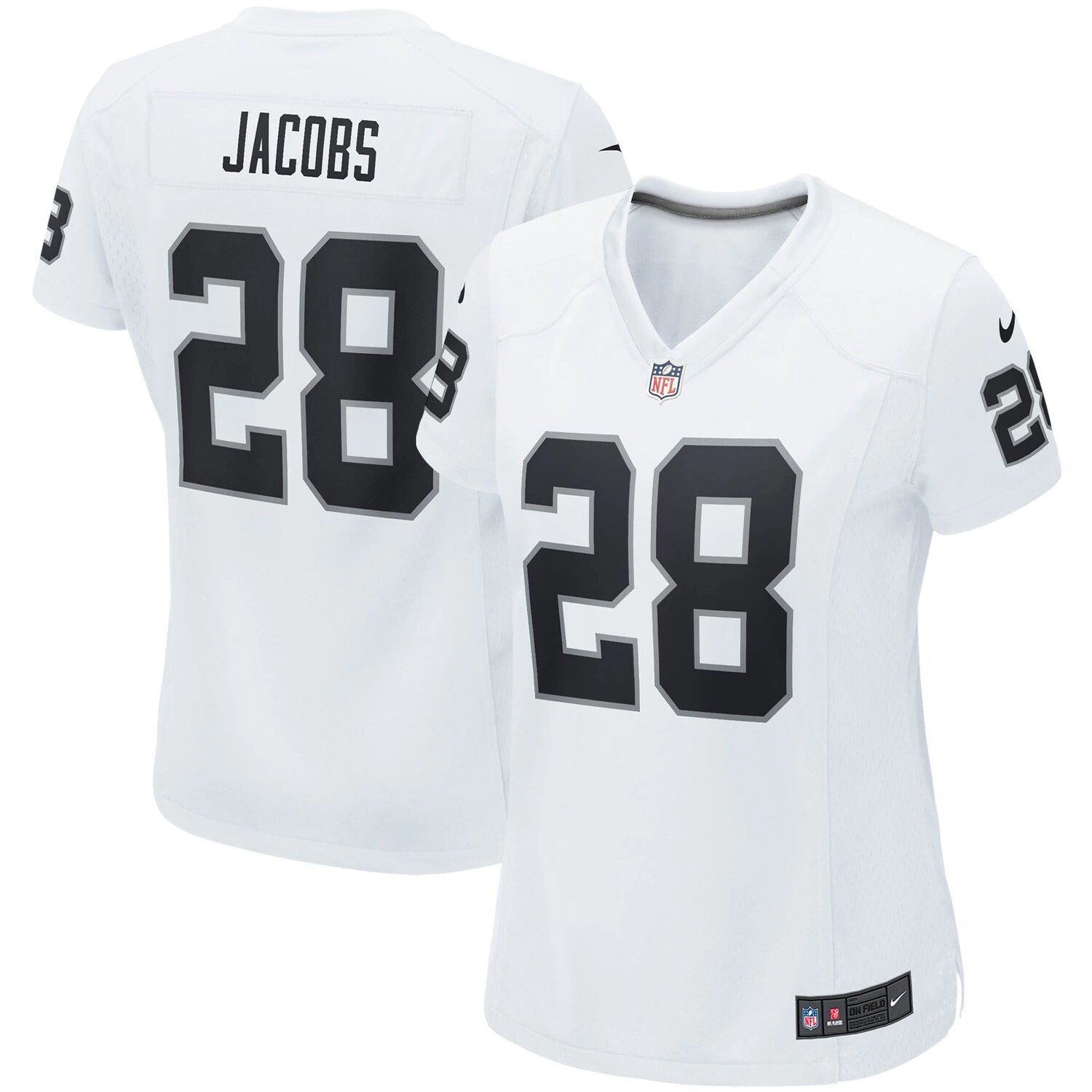 

Женская белая майка Nike Josh Jacobs Las Vegas Raiders Player Game Team Nike, Белый, Женская белая майка Nike Josh Jacobs Las Vegas Raiders Player Game Team Nike