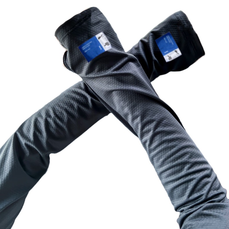 

Полиамидные солнцезащитные рукава Unisex WARRIOR, cloud ink черный[efficient sun protection, comfortable and breathable]