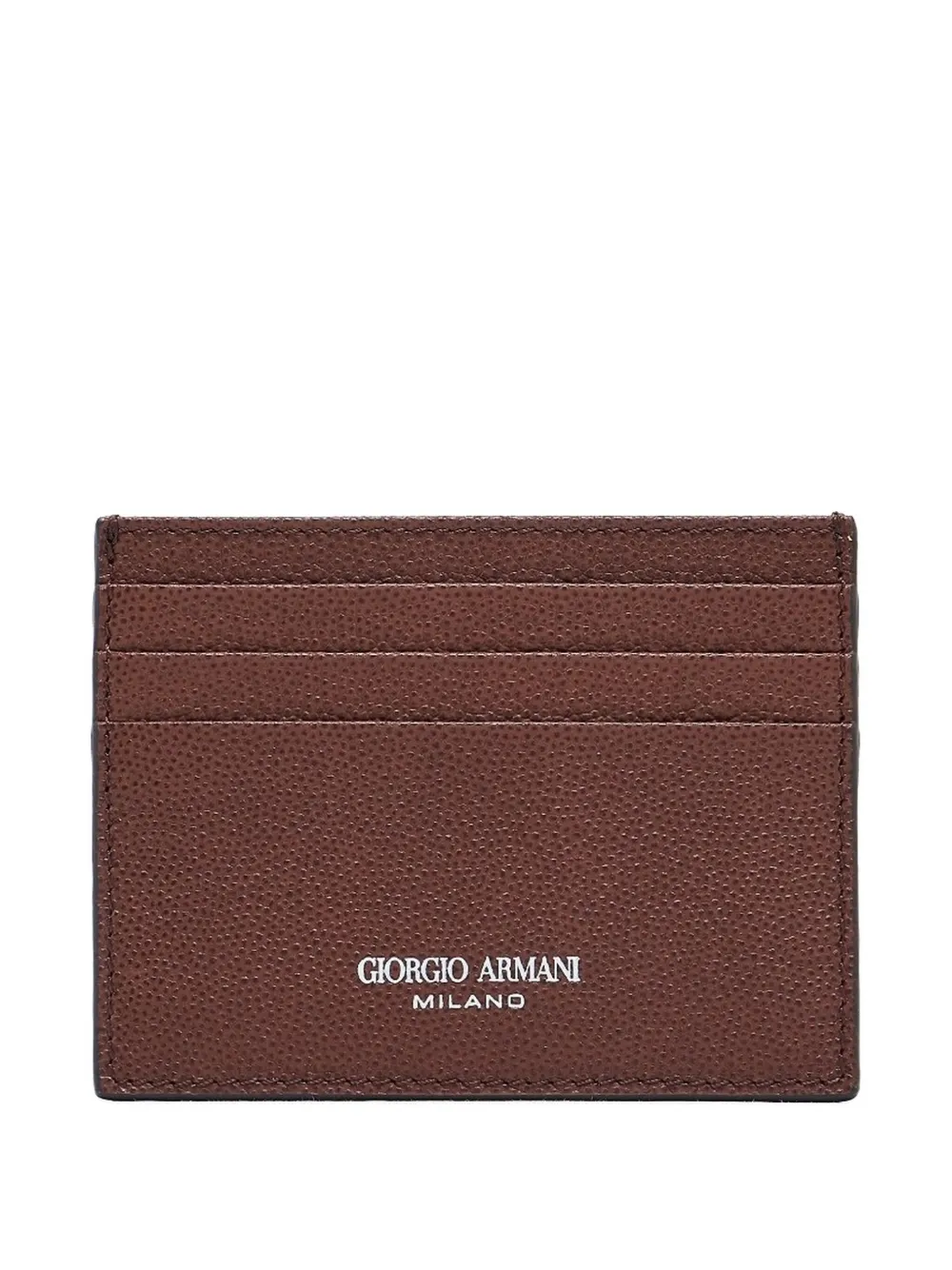 

Картхолдер с логотипом GIORGIO ARMANI, коричневый