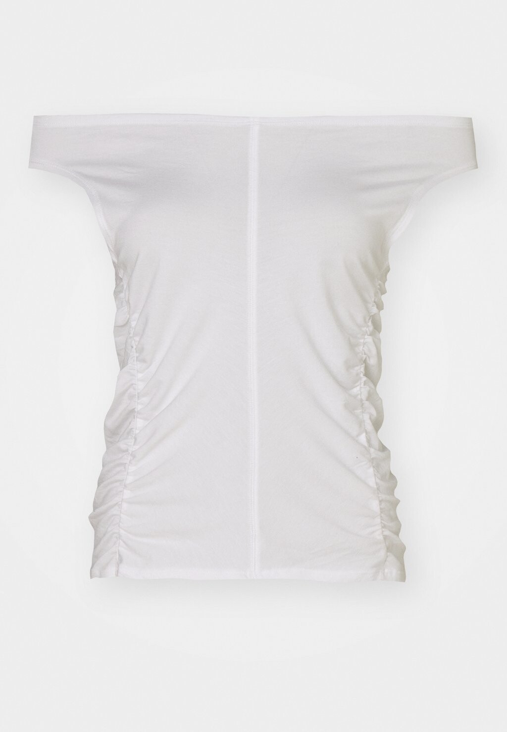 

Базовая футболка RUCHED OFF SHOULDER Weekday, белый