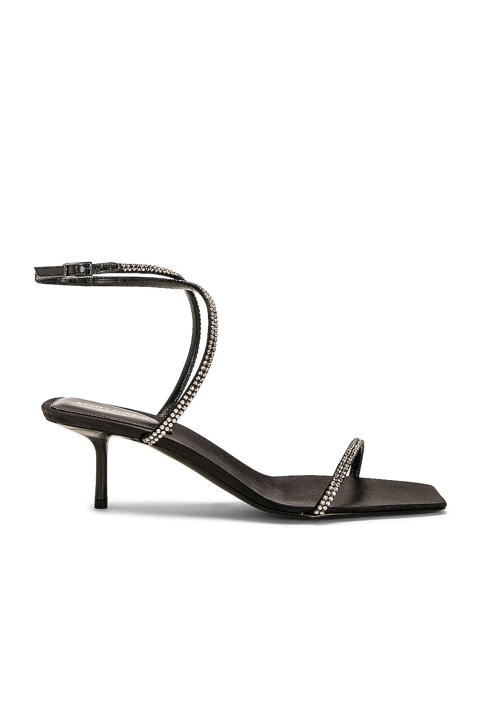 

Женские сандалии Nuit Sandal Saint Laurent, черный/серый