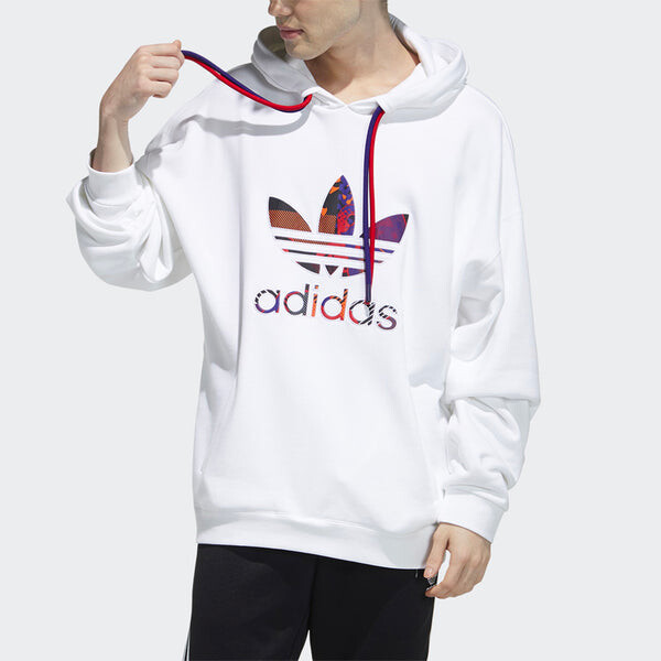 Толстовка adidas originals Cny 2 Logo Drawstring Sports White, белый — фото 3