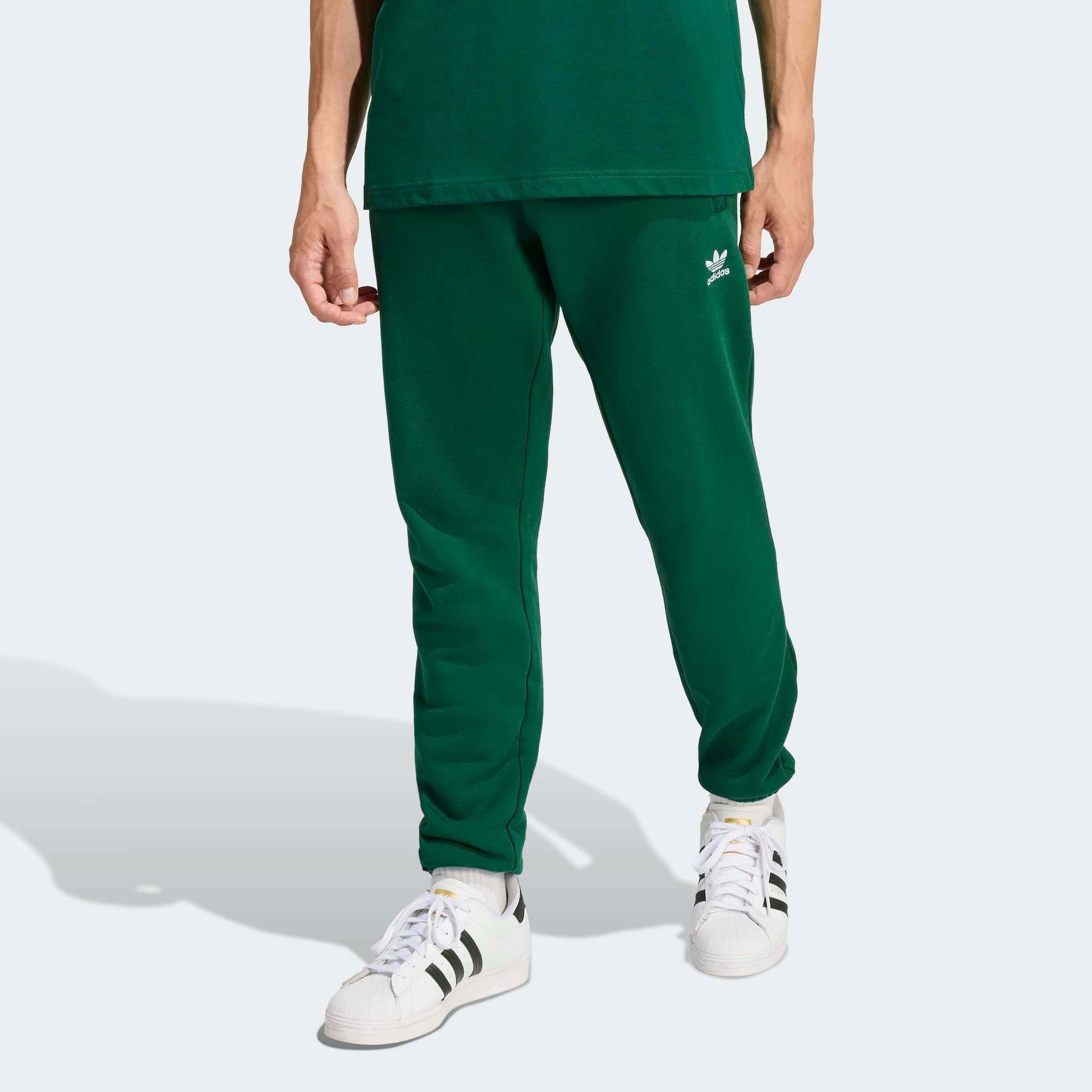 Adidas Originals Зеленые суженные брюки 'Essential' — фото 3