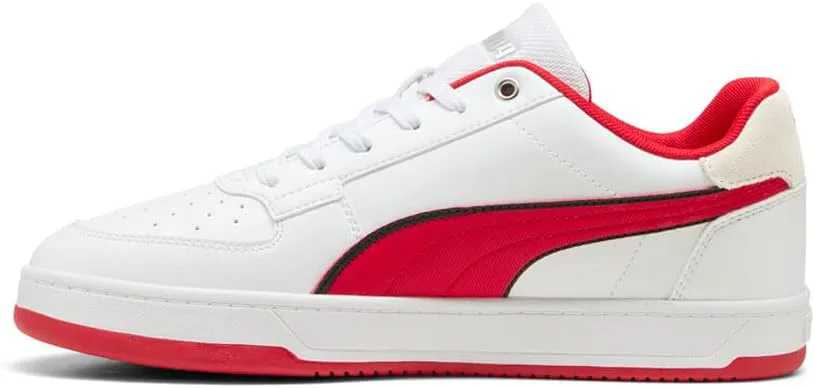Мужские кроссовки PUMA Scuderia Ferrari X Caven 2.0 с шнуровкой для повседневной носки - черные, белый — фото 2