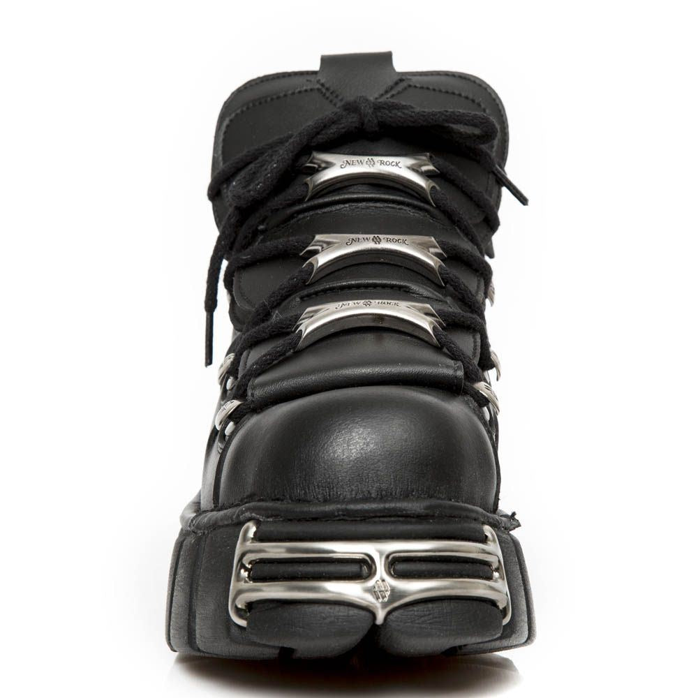 New Rock Unisex Веганская кожа Готические ботинки M-106-VS1, черный — фото 3