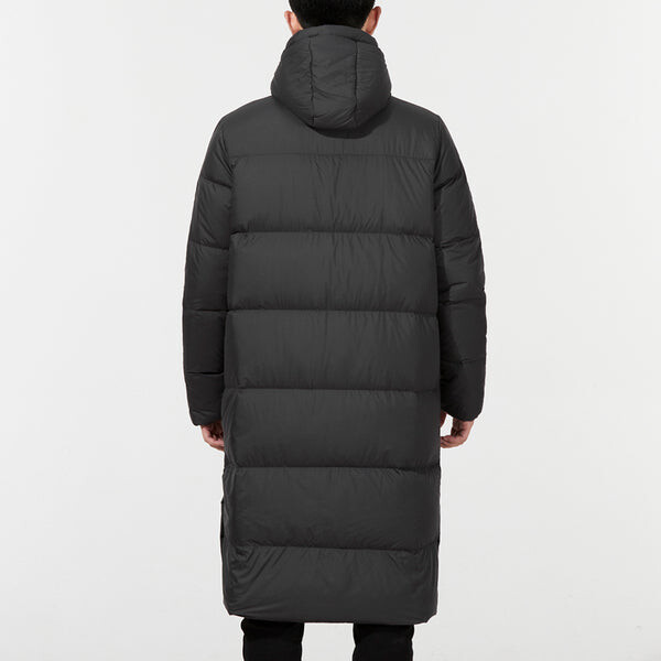 Пуховик adidas neo Athleisure Casual Sports Stay Warm mid-length hooded down Jacket Black, черный — фото 3