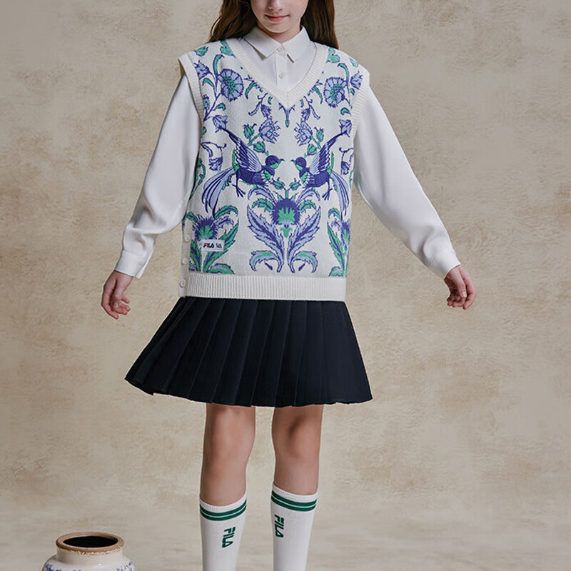 Детский костюм с юбкой Fila Kids, цвет All Over Print — фото 3