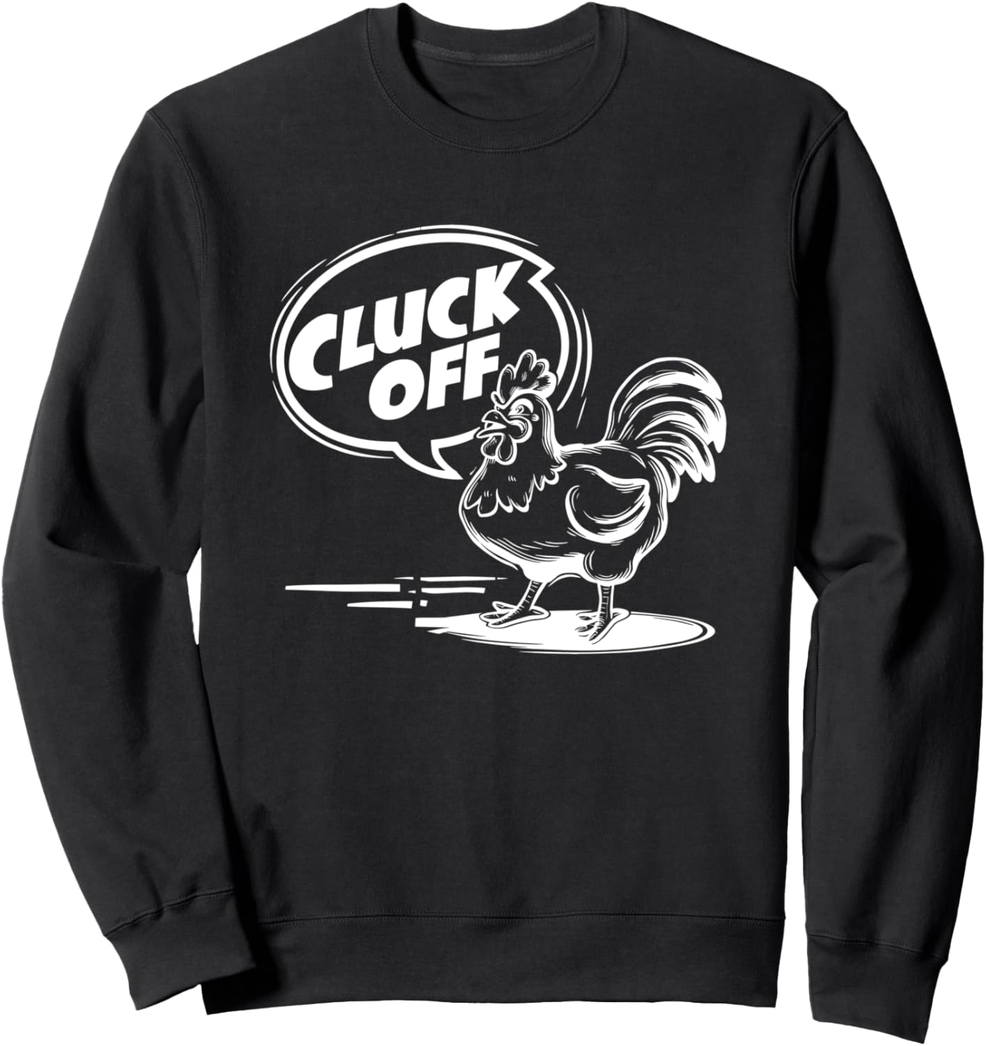 

Смелое заявление о петухе, юмористическая толстовка Humorous Rooster Expressions Casual Wear, черный