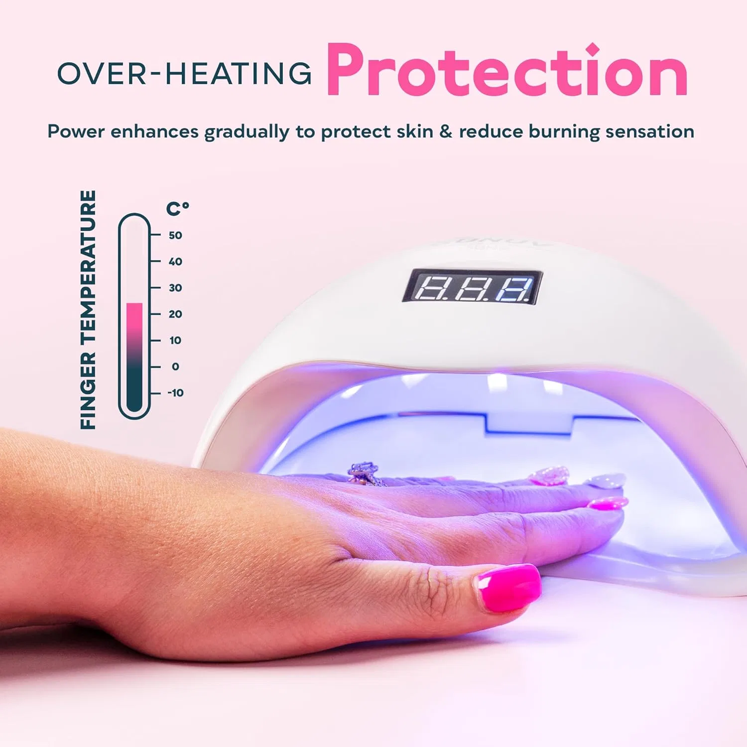 LED UV-лампа SUNUV Smart 2.0 для гель-лака с таймером и сенсором Sunuv — фото 3