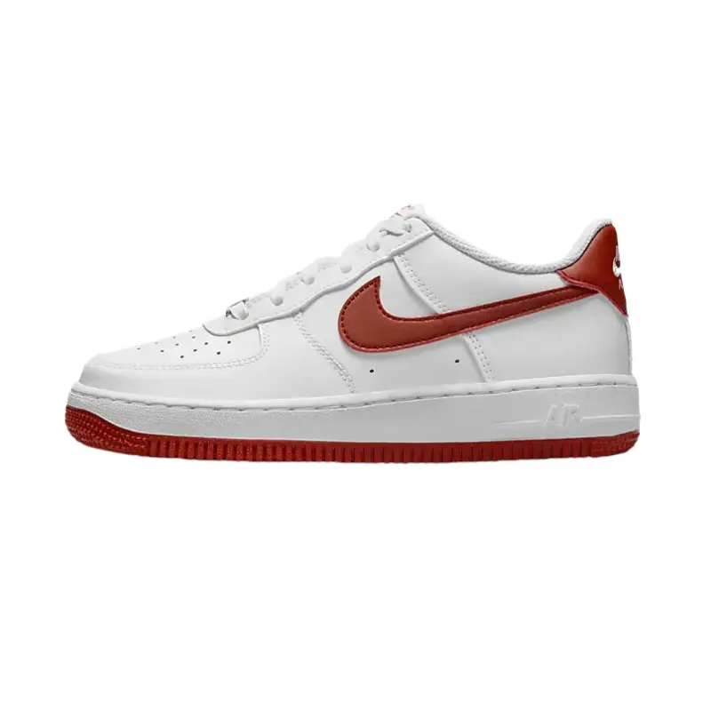 

Кроссовки для скейтбординга Nike Air Force 1 противоскользящие износостойкие низкие детские белый/красный дракон