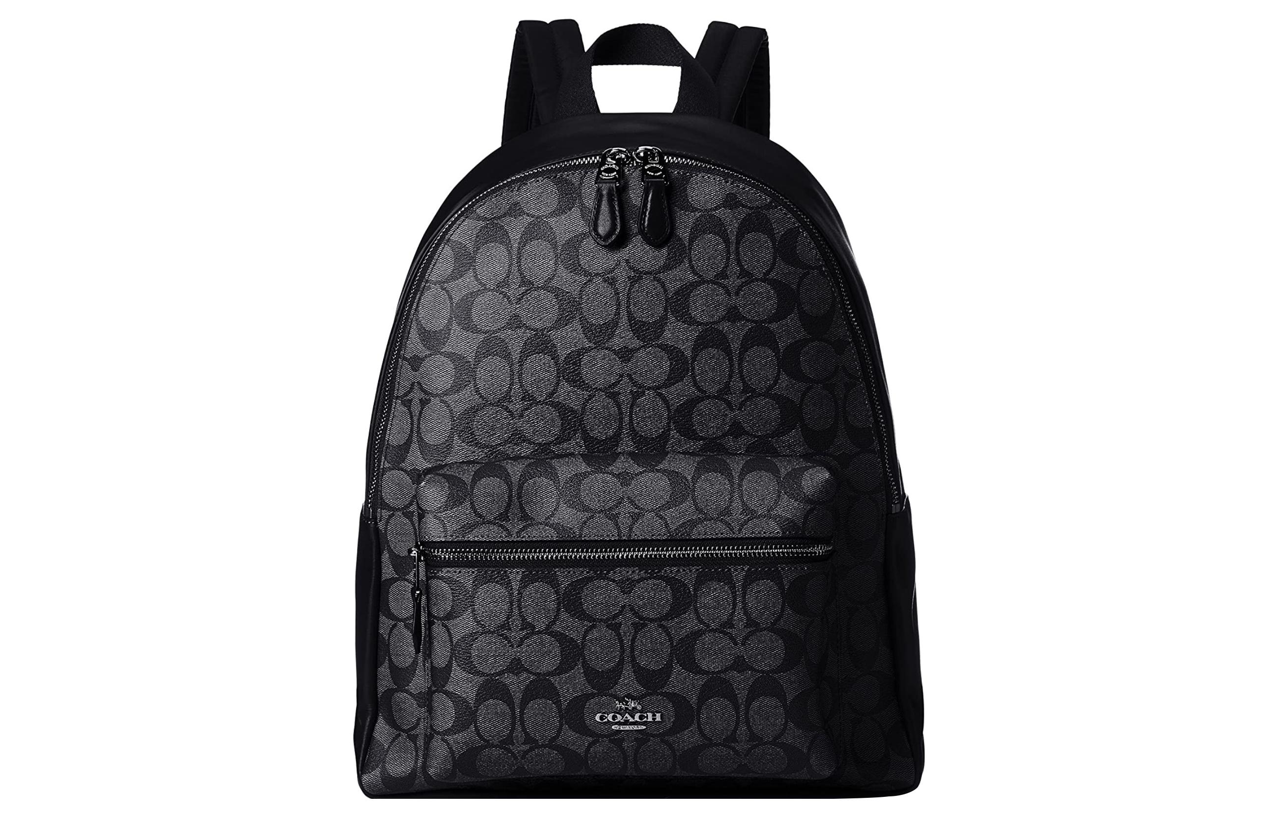 

Чарли Канвас с замшевой спинкой рюкзак большой размер унисекс черный COACH