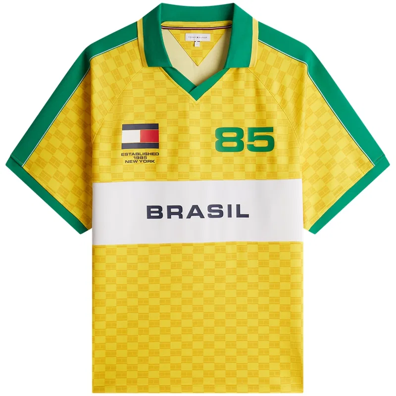 Футболка поло Tommy Hilfiger World Cup Collection желтая