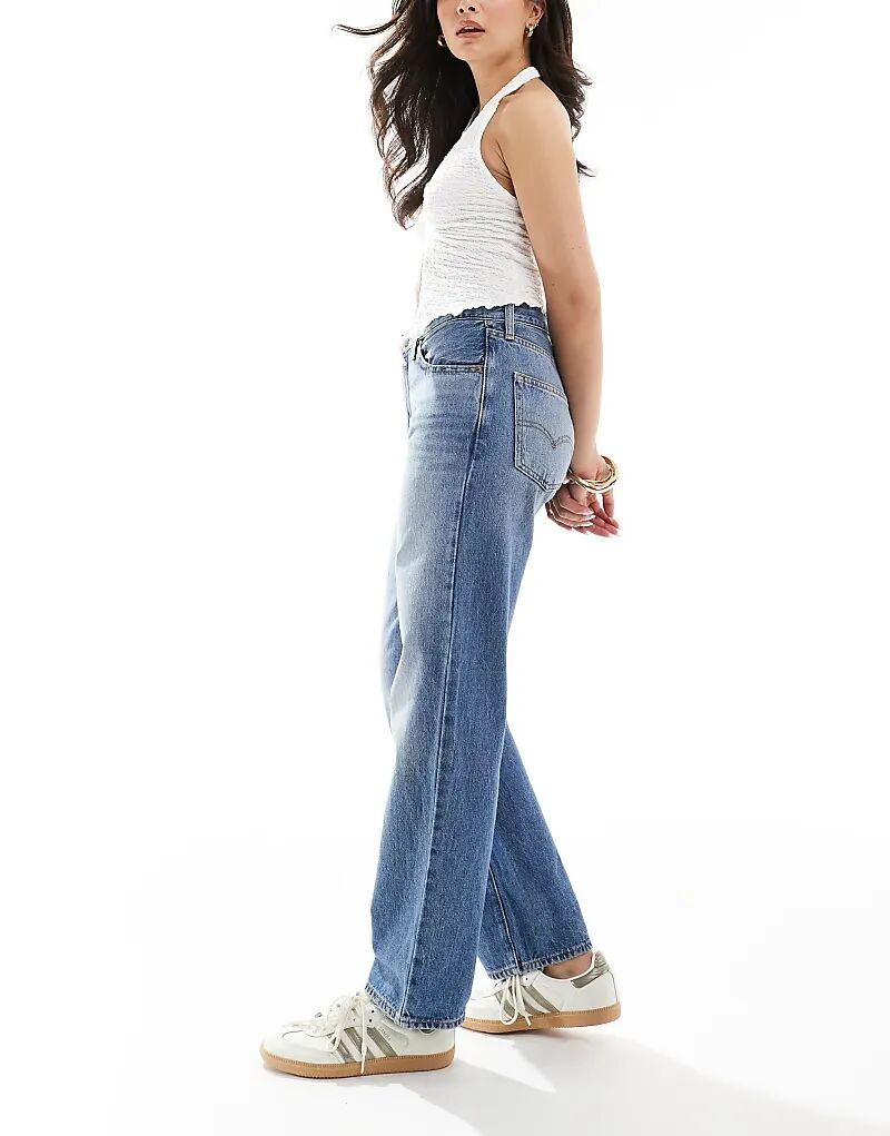 94 мешковатые джинсы в средне-синем цвете Levi's — фото 2