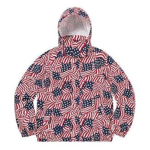 

Куртка raglan court jacket 'red white black' Supreme, красный