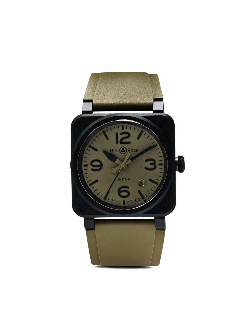 

Наручные часы BR 03 Military 41 мм Bell & Ross, зеленый