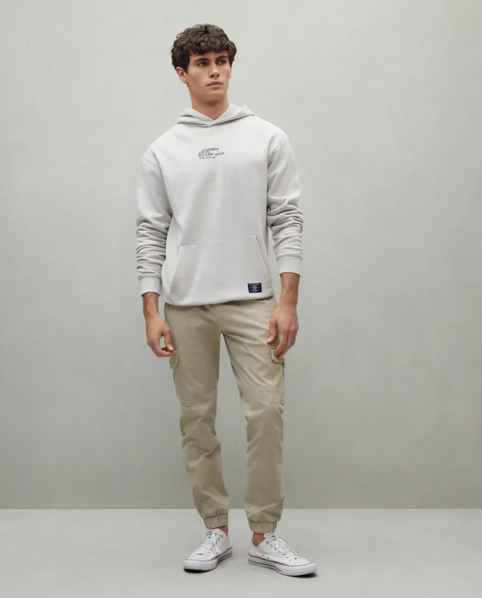 

Мужские брюки-джоггеры из эластичного хлопка с множеством карманов Easy Wear, коричневый
