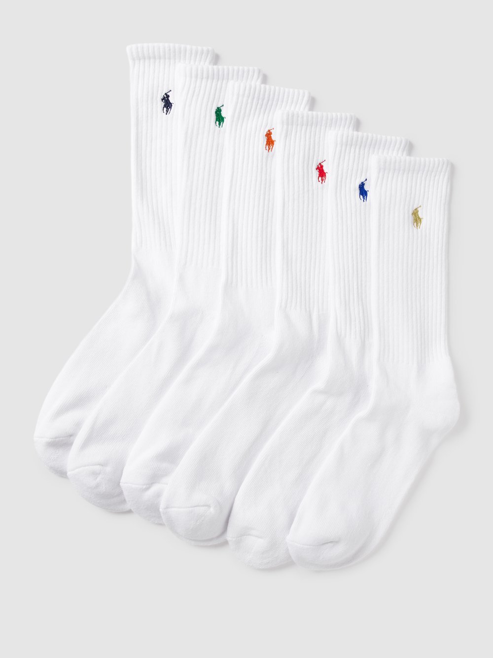 

Носки с контрастной фирменной строчкой в ​​упаковке по 6 шт Polo Ralph Lauren Underwear, белый