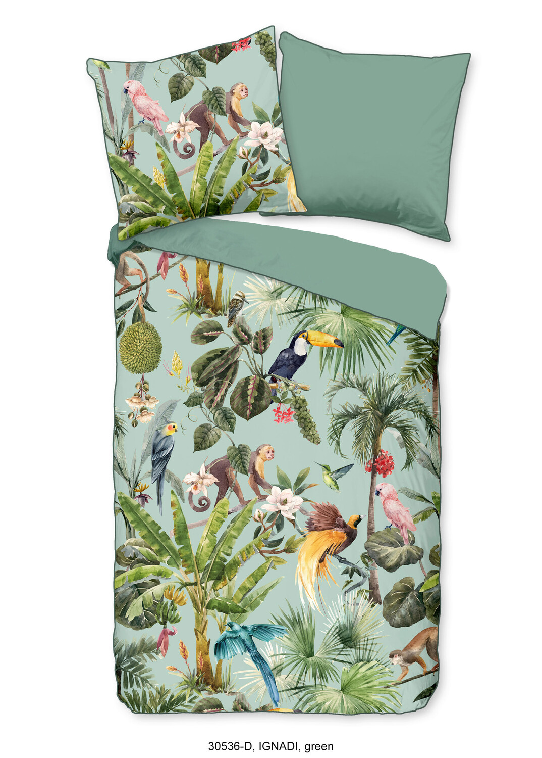 

Двустороннее Постельное белье ignadi satin, зеленый