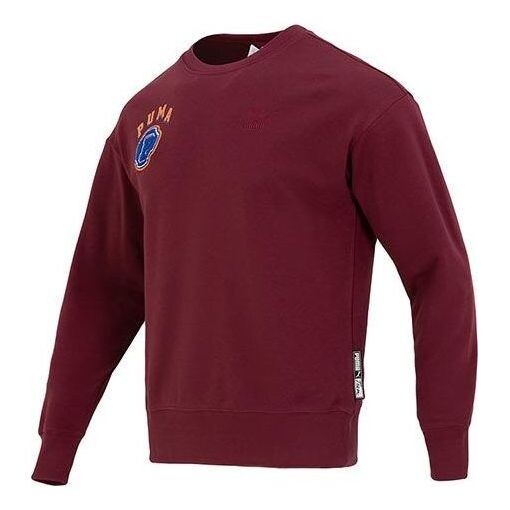 

Свитер team crew graphic sweater 'burgundy' Puma, бургундия