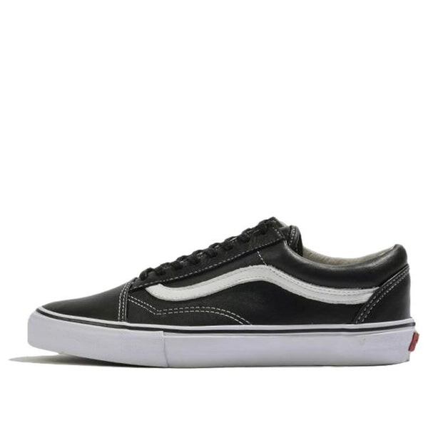 

Кроссовки vault old skool vlt lx leather black/white Vans, черный