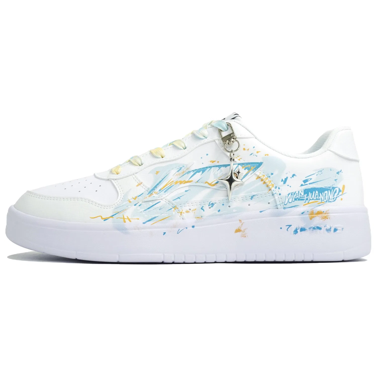 Кроссовки скейтбордические Li-Ning Floating Boat White Blue — фото 3