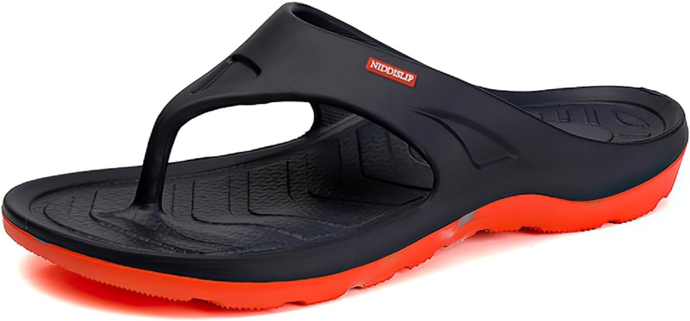 

Мужские шлепанцы NIDDISLIP, удобные легкие водные тапочки с нескользящей подошвой и поддержкой свода стопы, комфортные летние пляжные шлепанцы для бассейна, душа, общежития, для дома и улицы, Navy-2