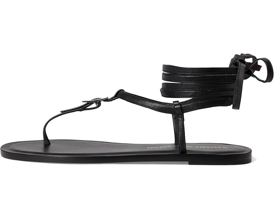 Сандалии Stuart Weitzman Georgie Lace-Up, черный — фото 4